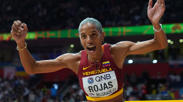 יולימאר רוחאס, קופצת משולשת מוונצואלה (צילום: רויטרס)