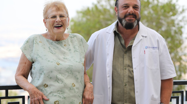 משיח עם וויזן (צילום: אלעד משיח)