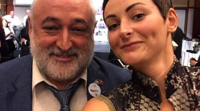 טטיאנה קומוק ואביה מיכאל (צילום: רשתות חברתיות)