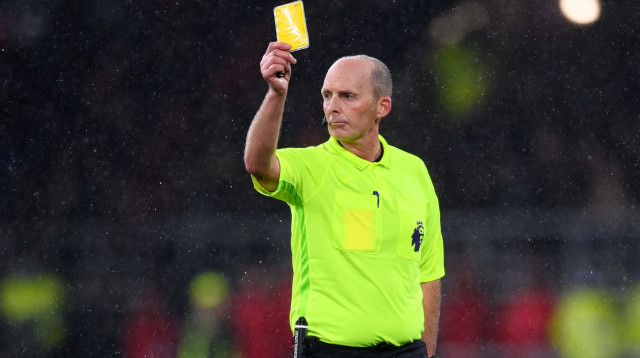 שופט הכדורגל מייק דין (צילום: GettyImages, Laurence Griffiths)