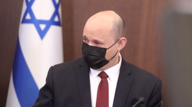 נפתלי בנט בישיבת הממשלה (צילום: מרק ישראל סלם)