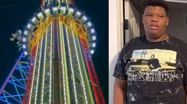 טיירי סמפסון בן ה-14 נפל אל מותו (צילום: צילום מסך טיקטוק)