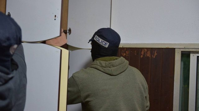 כוחות הביטחון בפעילות בעקבות פיגוע הירי בחדרה (צילום: דוברות המשטרה)