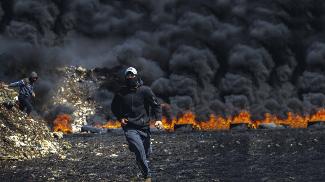 הפגנה בכפר קדום (צילום: נאסר אישתיה, פלאש 90)