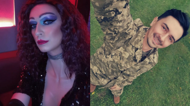 הדראג קווין שהחליט להצטרף ללחימה ברוסיה (צילום: צילום מסך אינסטגרם)