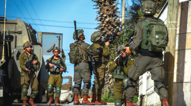 חיילי צה"ל ברמאללה (צילום: פלאש 90)