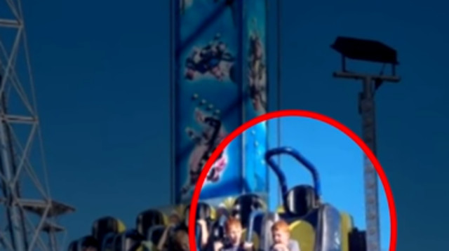 חגורת הבטיחות של טריסטן השתחררה (צילום: צילום מסך טיקטוק)