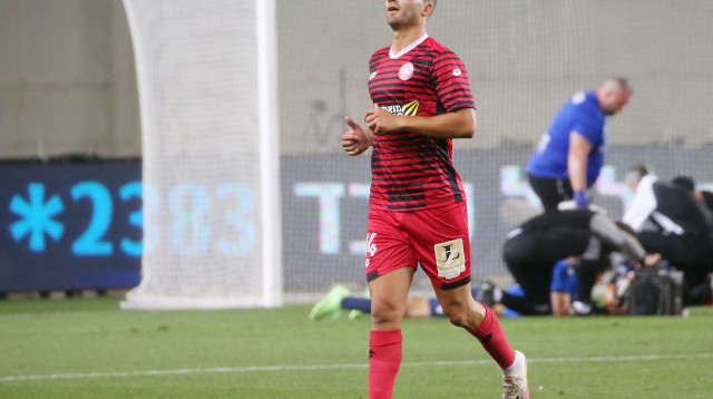 תמיר גלזר שחקן הפועל חדרה (צילום: אודי ציטיאט)