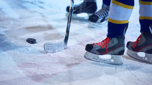 שחקני הוקי קרח שברו שיא גינס (צילום: אינג'אימג')