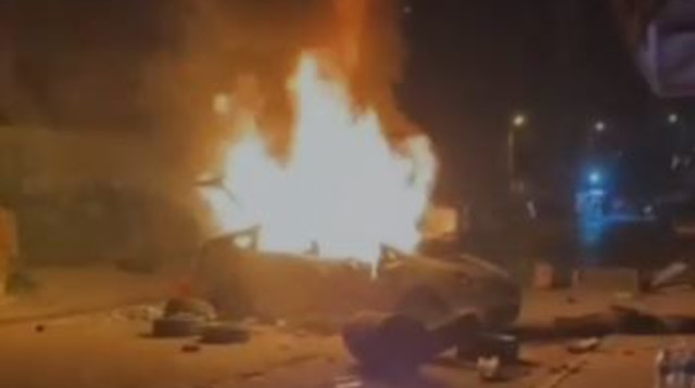 ישראלי נכנס לקנות סיגריות בחוסאן והותקף על ידי פלסטינים (צילום: רשתות פלסטיניות)