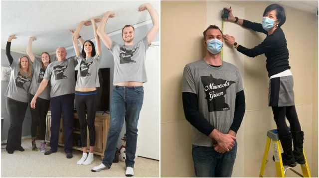 משפחת טראפ היא הגבוה ביותר בעולם (צילום: Guinness World Records)