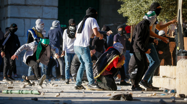 עימותים בהר הבית (צילום: ג'מאל עוואד, פלאש 90)