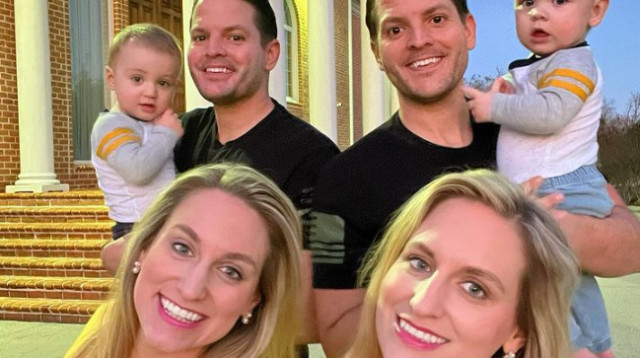 אחיות תאומות נשואות לאחים תאומים והבנים נושאים את אותו מטען גנטי (צילום: צילום מסך אינסטגרם)