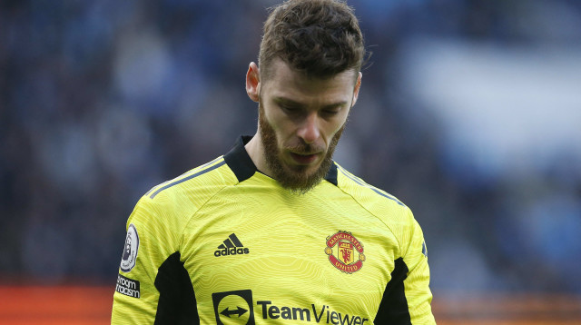 21 הופעות בדרבי במסגרת הליגה, אבל גם ספג בפתיחה. דה חאה (צילום: רויטרס)