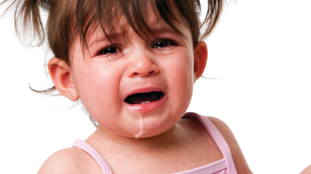 ילדה קטנה בוכה  (צילום: אינג אימג')