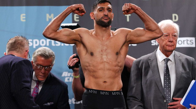 המתאגרף אמיר קאן (צילום: GettyImages, Alex Livesey)