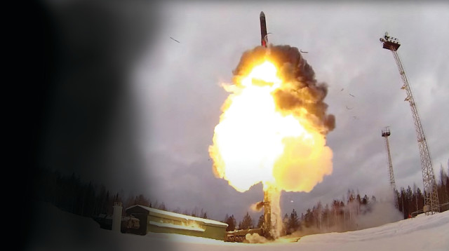 שיגור טיל רוסי (צילום: רויטרס)