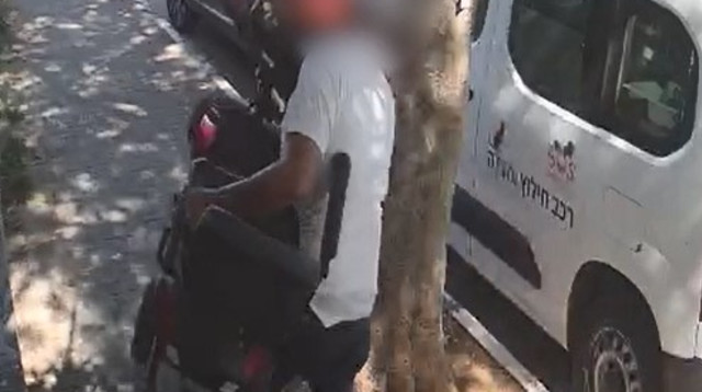 גנב הקלנועית (צילום: דוברות המשטרה)