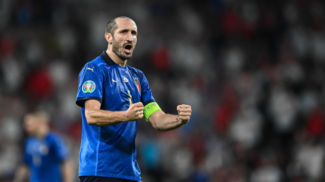 שחקן נבחרת איטליה ג'ורג'ו קייליני (צילום: GettyImages, GES-Sportfoto)