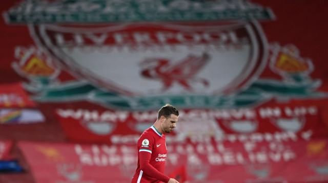 ג'ורדן הנדרסון, שחקן ליברפול באצטדיון אנפילד (צילום: רויטרס)