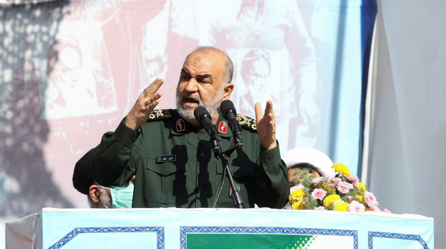 מפקד משמרות המהפכה של איראן, חוסיין סלאמי (צילום: רויטרס)