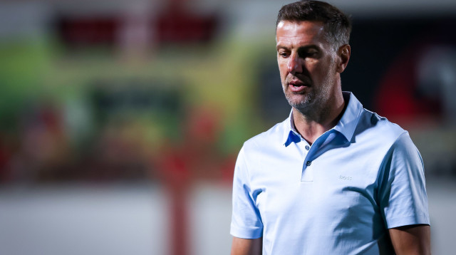 מאמן מכבי תל אביב מלאדן קרסטאיץ' (צילום: מאור אלקסלסי)