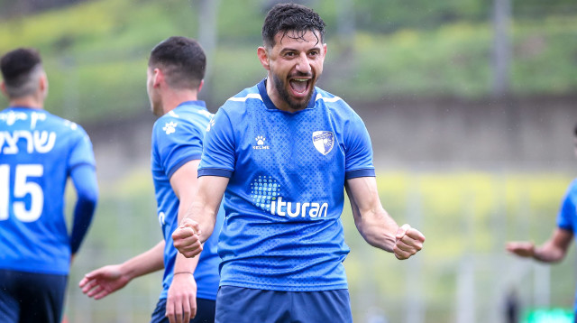 מוחמד שכר, שחקן עירוני קרית שמונה (צילום: מאור אלקסלסי)