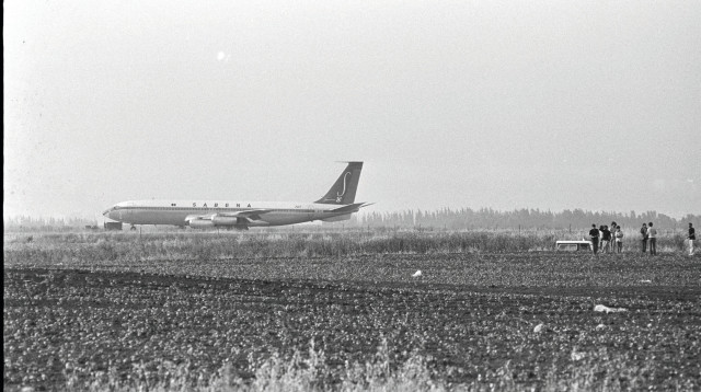 חטיפת מטוס סבנה (צילום: משה מילנר, לע"מ)
