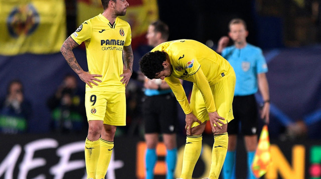 שחקני ויאריאל, דני פארחו, פאקו אלקאסר (צילום: רויטרס)