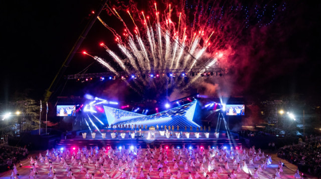 חזרות לטקס המשואות (צילום: יונתן זינדל, פלאש 90)