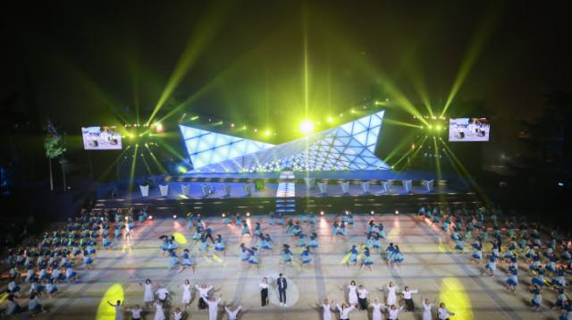 טקס הדלקת המשואות (צילום: יונתן זינדל, פלאש 90)