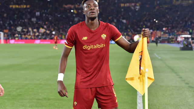 צמד בזק בדרבי, כולל שער בדקה הראשונה. אברהם (צילום: GettyImages, Giuseppe Bellini)