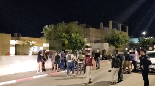 זירת האירוע בתקוע (צילום: TPS)