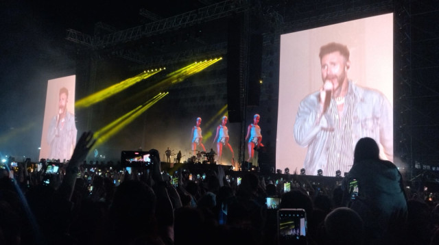 מארון 5 בהופעתם בישראל (צילום: קיץ ברבנר)