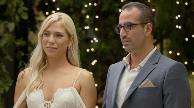 דניאל אשד ורינת כץ בחתונה ממבט ראשון (צילום: צילום מסך קשת 12)