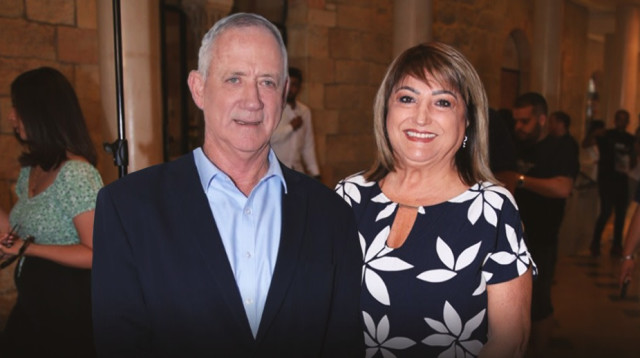 שולה זקן, בני גנץ (צילום: אור גפן)