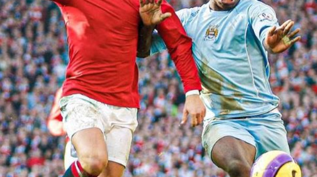 שחקן מנצ'סטר סיטי לשעבר מייקה ריצ'רדס מול כריסטיאנו רונאלדו (צילום: צילום מסך, אינסטגרם)