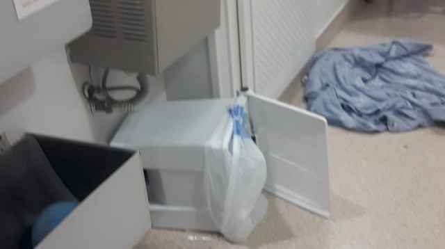 אירוע האלימות בבית החולים הדסה (צילום: דוברות הדסה)