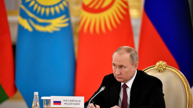 ולדימיר פוטין (צילום: Sputnik/Sergei Guneev/Pool via REUTERS)