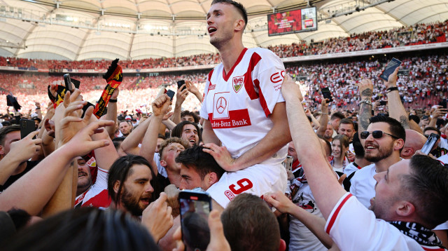 שחקן שטוטגרט סשה קלאידז'יץ' (צילום: GettyImages, Matthias Hangst)