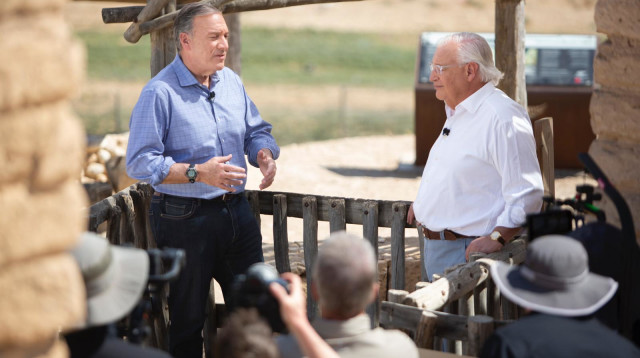 פומפיאו ופרידמן  (צילום: תומר זמורה, שר־אל מדיה והפקות)