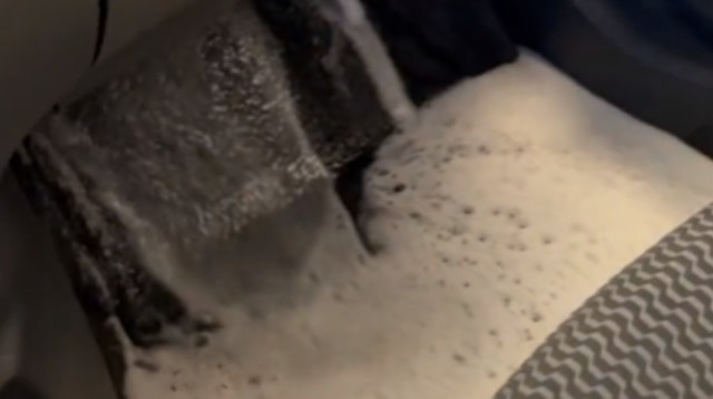 שייה בסך הכל רצתה לרחוץ את הרכב, והשטיפה השתבשה לגמרי (צילום: צילום מסך טיקטוק)