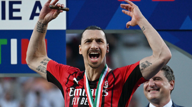 שחקן מילאן זלאטן איברהימוביץ' (צילום: רויטרס)