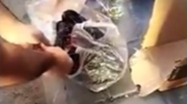 שמעו בכי וקולות נשימה מפח הזבל, ומצאו שם תינוק שרק נולד (צילום: צילום מסך טיקטוק)