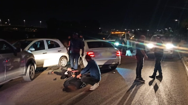 סיכול ניסיון החיסול ליד אשקלון  (צילום: דוברות המשטרה)