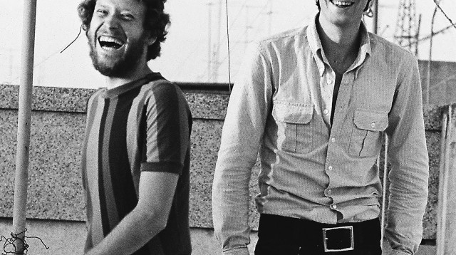 אריק איינשטיין וצבי שיסל  (צילום: אלונה איינשטיין)