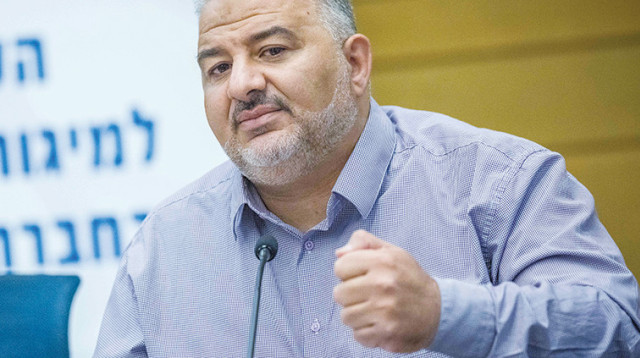 יו"ר רע"ם מנסור עבאס (צילום: יונתן זינדל)