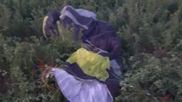 זירת ההתרסקות בשפלה (צילום: דוברות המשטרה)