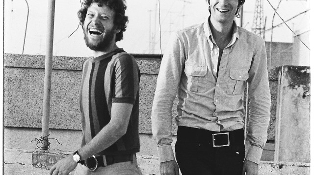 אריק איינשטיין וצבי שיסל (צילום: אלונה איינשטיין)