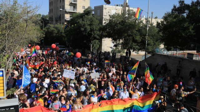 מצעד הגאווה בירושלים  (צילום: ג'מאל עוואד, פלאש 90)